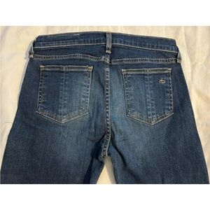 Rag & Bone Blue Skinny Leg Jeans with Classic Indigo Wash